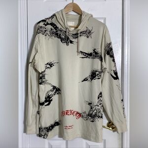Givenchy MEN’S GOTHIC OVERSIZED HOODIE Size SMALL VGC Made in Portugal